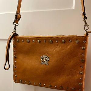 Bralesi Firenze yellow leather cross body bag